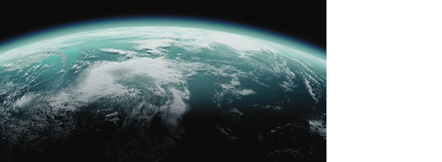 View of earth from space